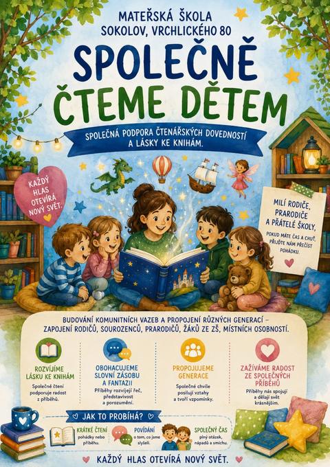 Plakát projektu Společně čteme dětem